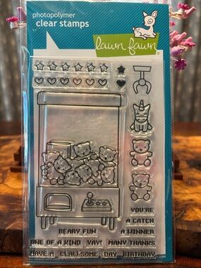 Lawn Fawn Claw Machine Photopolymer Clear Stamps